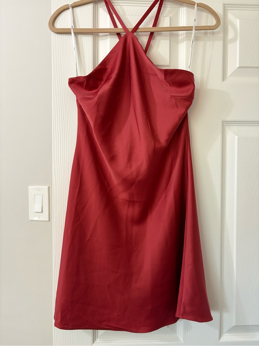 Lulu's Red Crisscross Mini Dress